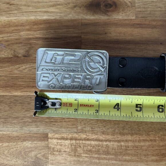 Genuine Dickies Mens 36/90 Leather Work Belt with Large Metal Buckle G2 Expert - Picture 12 of 14